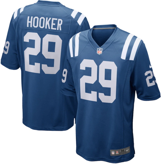 mens nike malik hooker royal indianapolis colts game jersey